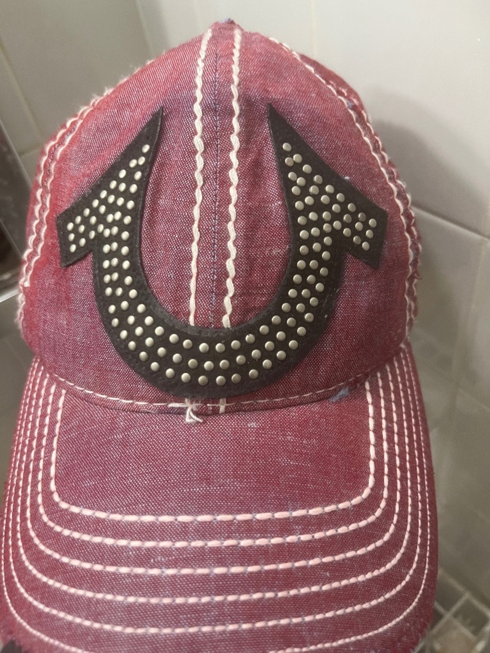 True Religion studded horse shoe cap hat  unisex cap